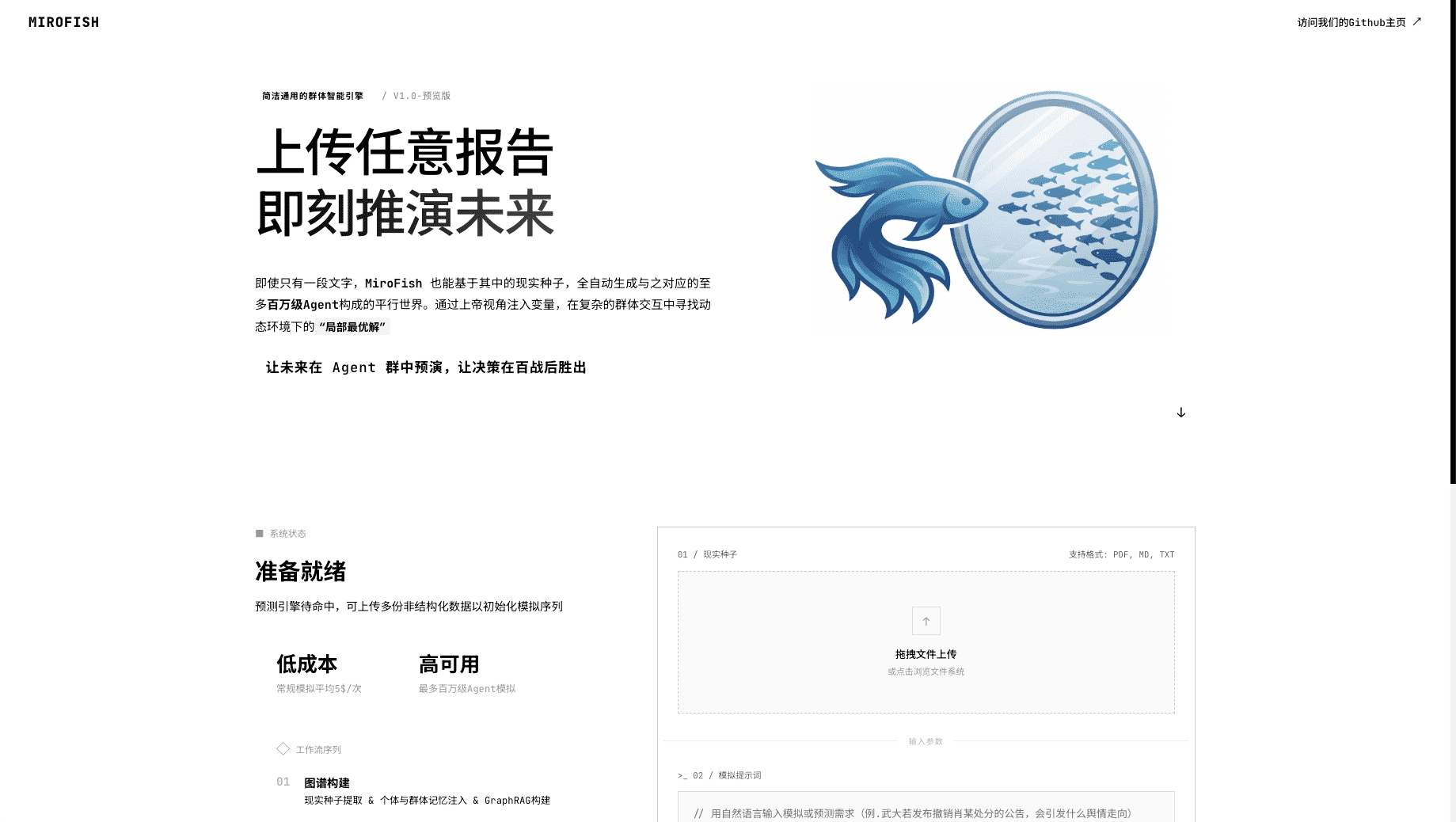 MiroFish screenshot 1